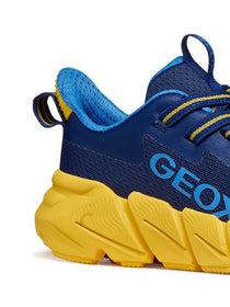 Geox pantofi baieti sport Flexyper Fast 28-36 Navy/Yellow