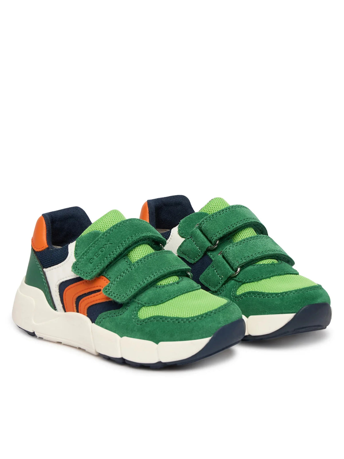 Geox pantofi baieti sport Flexyper Mini 20-27 Green/Orange