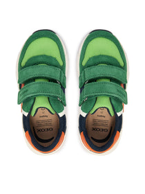 Geox pantofi baieti sport Flexyper Mini 20-27 Green/Orange