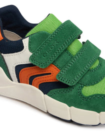 Geox pantofi baieti sport Flexyper Mini 20-27 Green/Orange