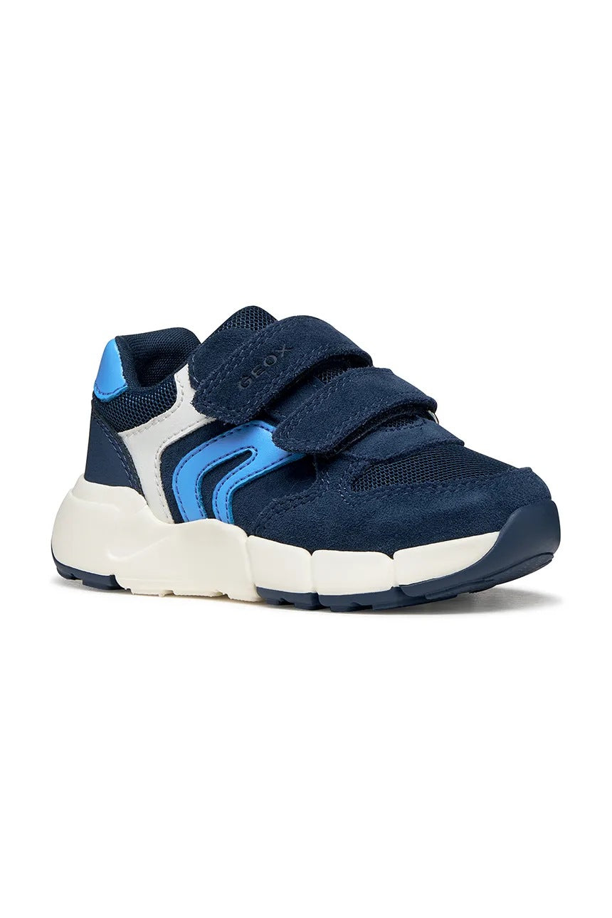 Geox pantofi baieti sport Flexyper Mini 20-27 Navy/Azure