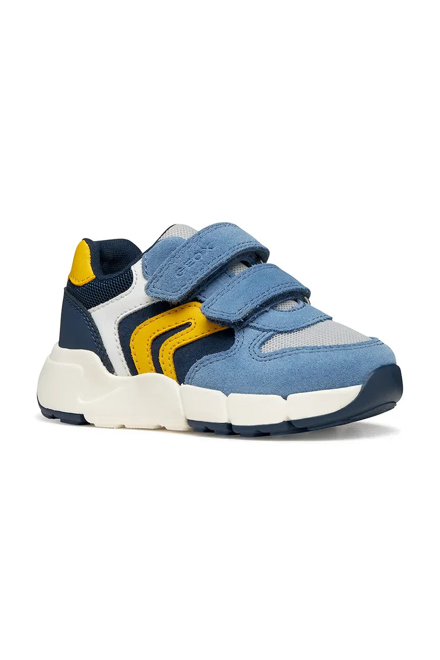 Geox pantofi baieti sport Flexyper Mini 20-27 Sky/Yellow