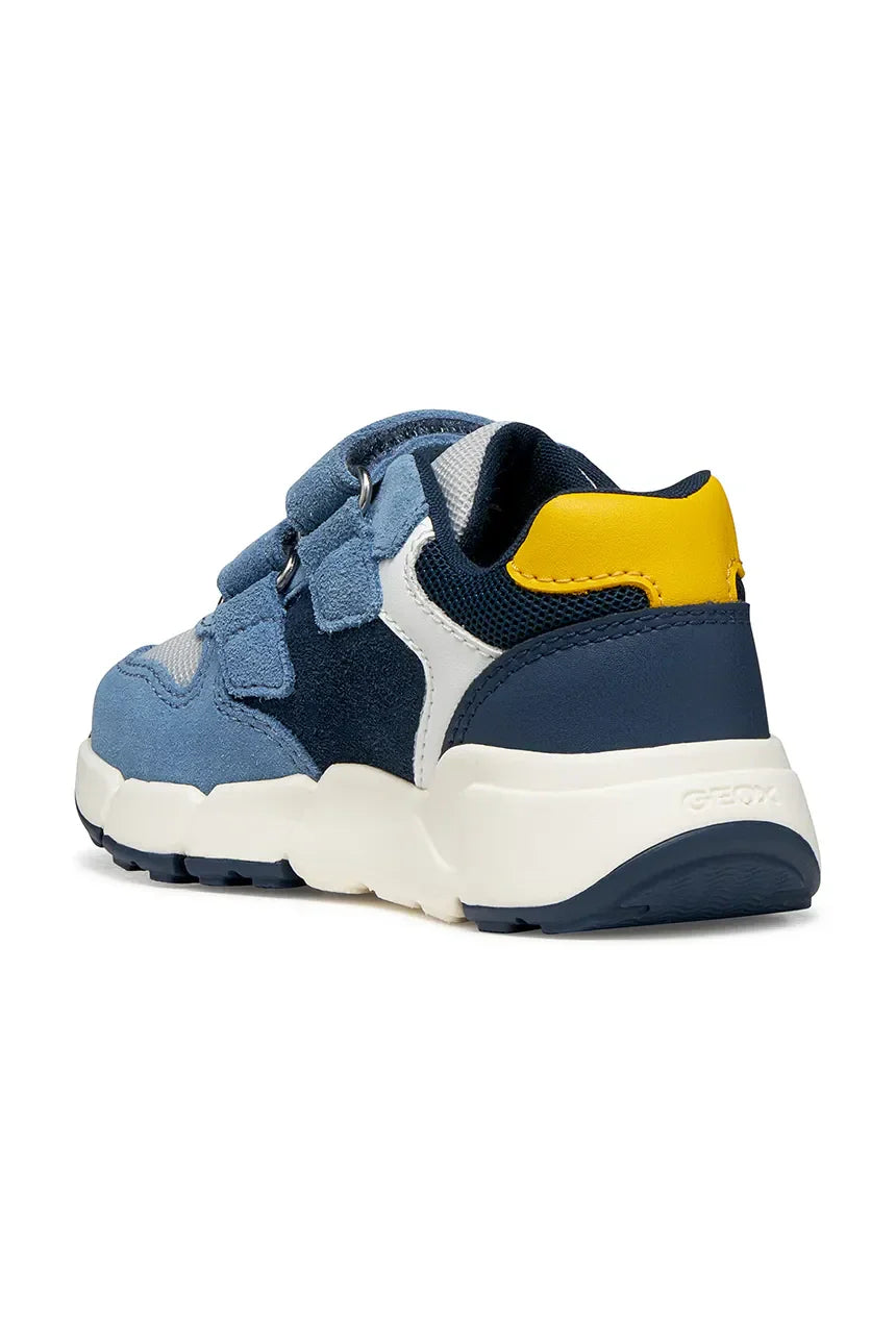 Geox pantofi baieti sport Flexyper Mini 20-27 Sky/Yellow