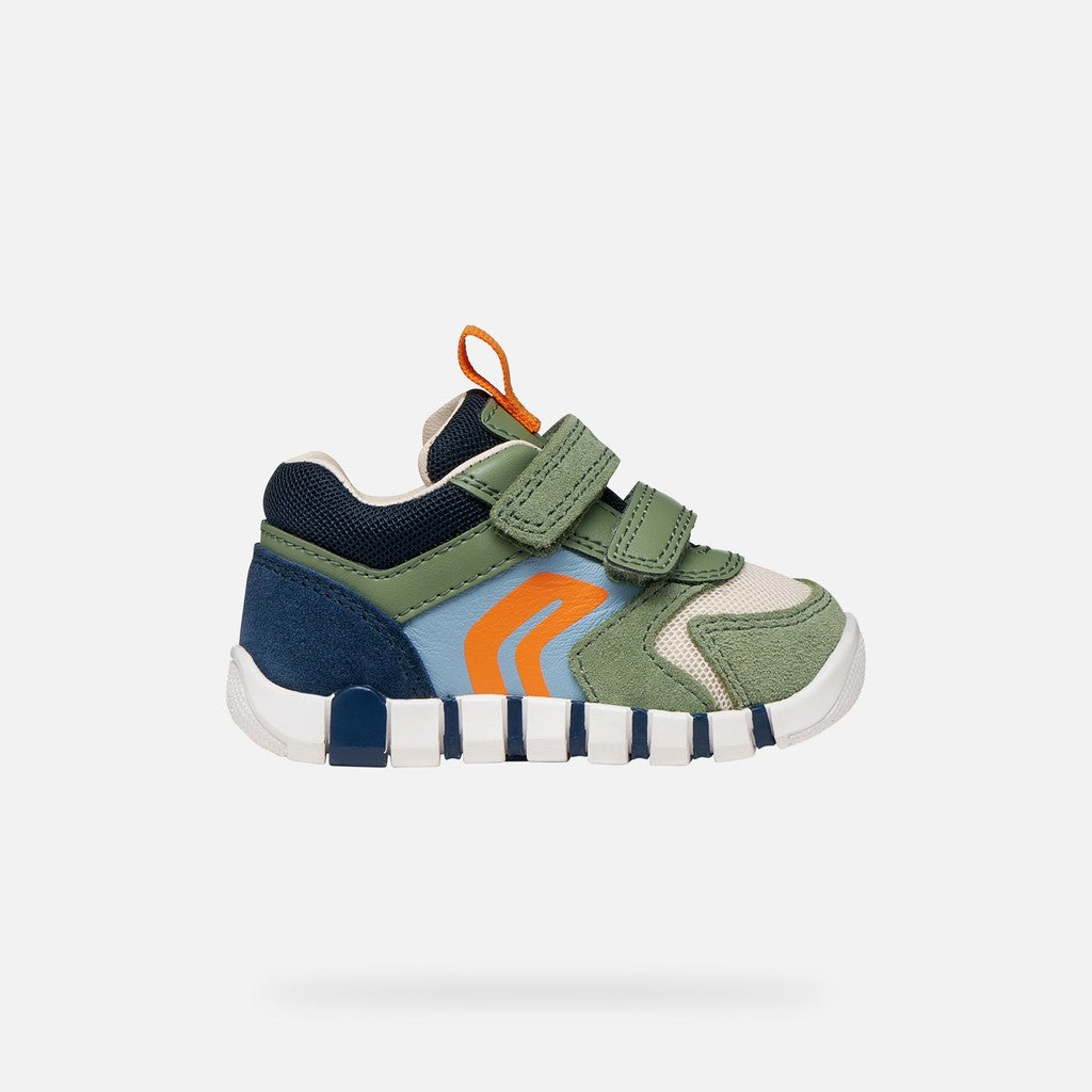 Geox pantofi baieti sport Primii Pasi Iupidoo 18-26 Olive/Navy Imagine secundară a produsului