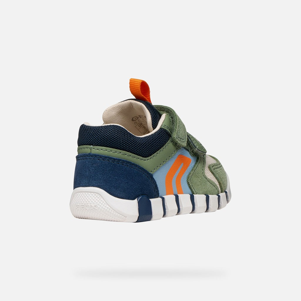 Geox pantofi baieti sport Primii Pasi Iupidoo 18-26 Olive/Navy