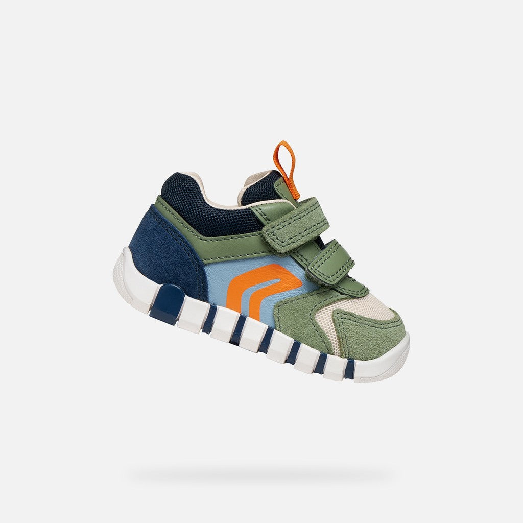 Geox pantofi baieti sport Primii Pasi Iupidoo 18-26 Olive/Navy