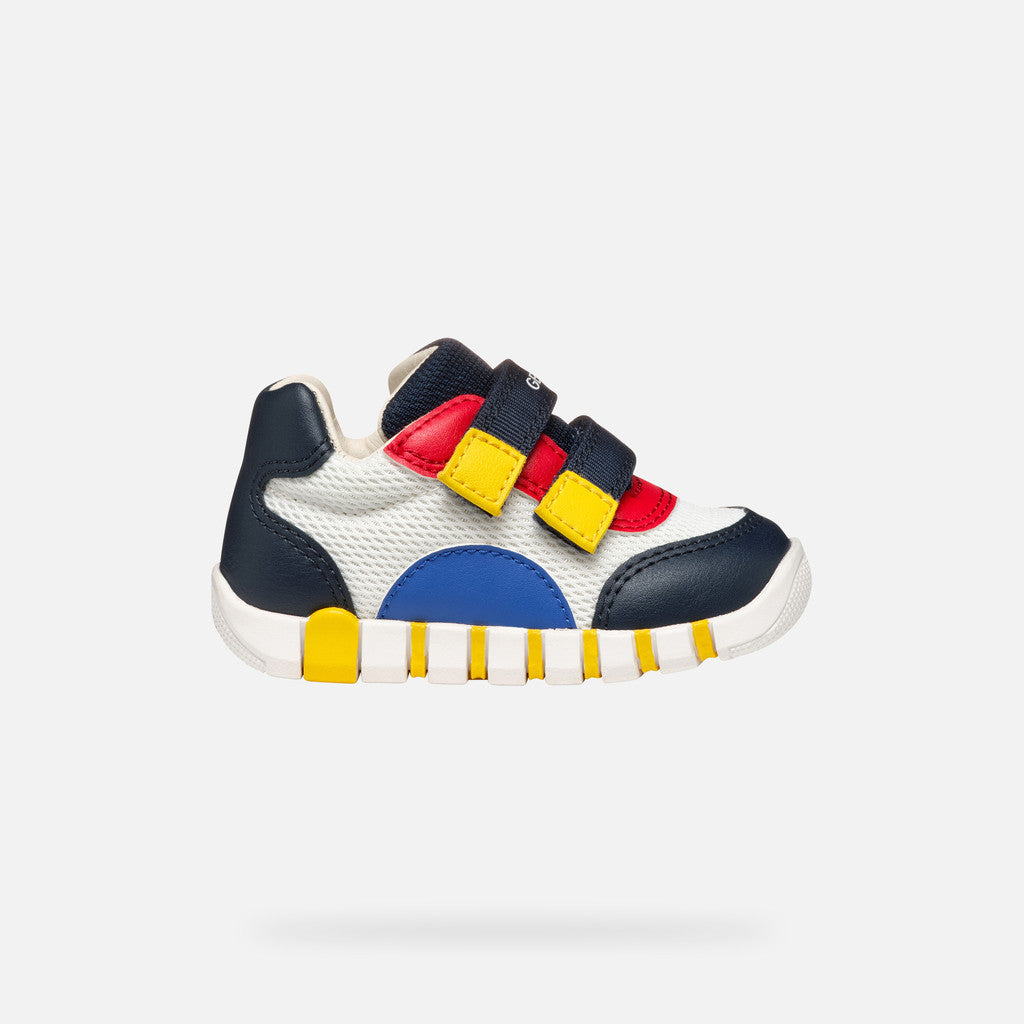 Geox pantofi baieti sport Primii Pasi Iupidoo 18-26 White/Navy