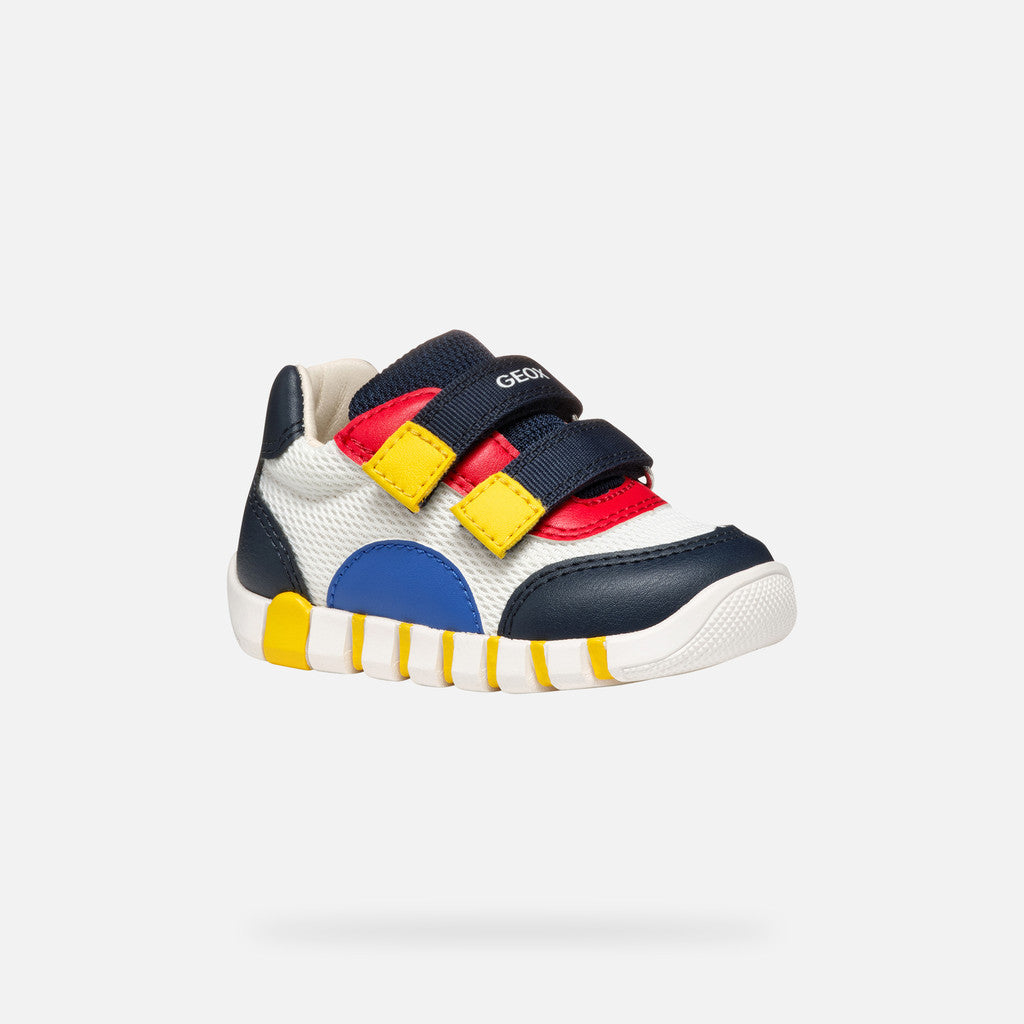 Geox pantofi baieti sport Primii Pasi Iupidoo 18-26 White/Navy