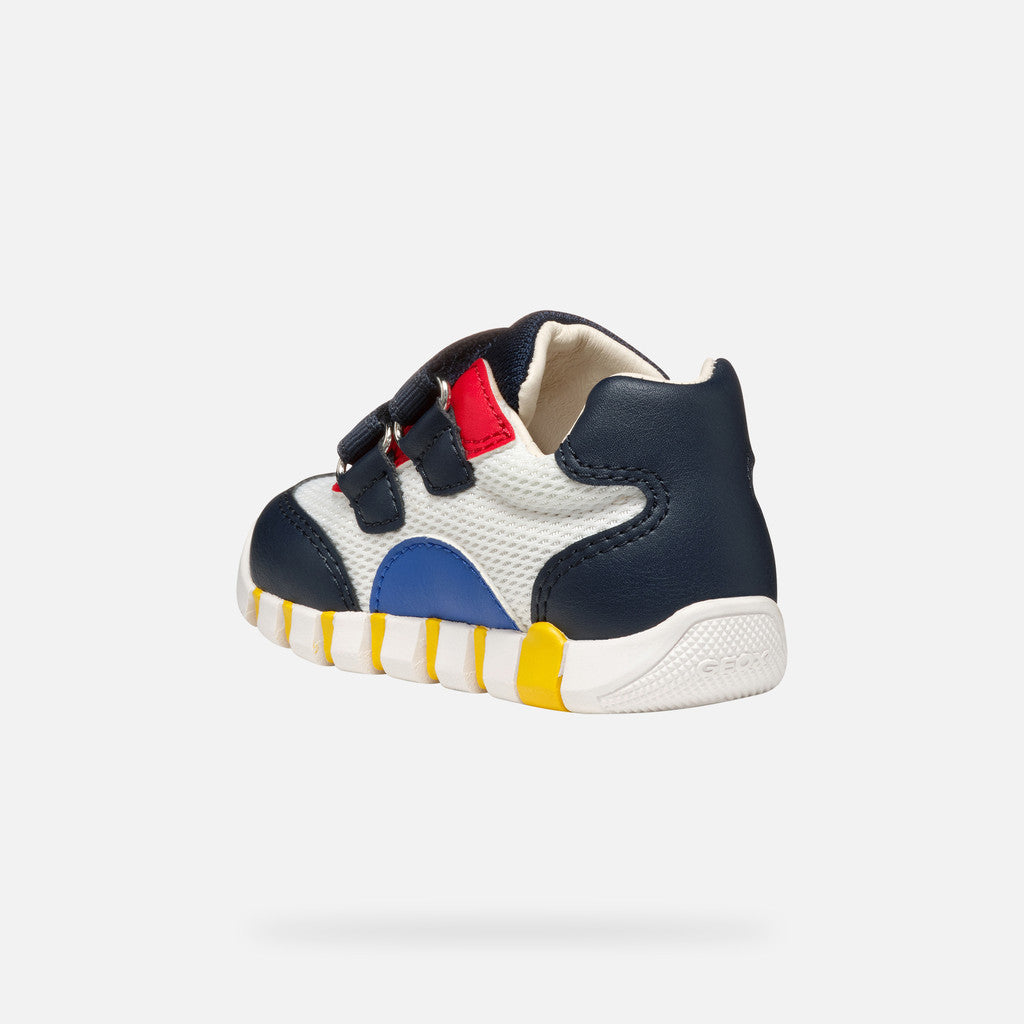 Geox pantofi baieti sport Primii Pasi Iupidoo 18-26 White/Navy