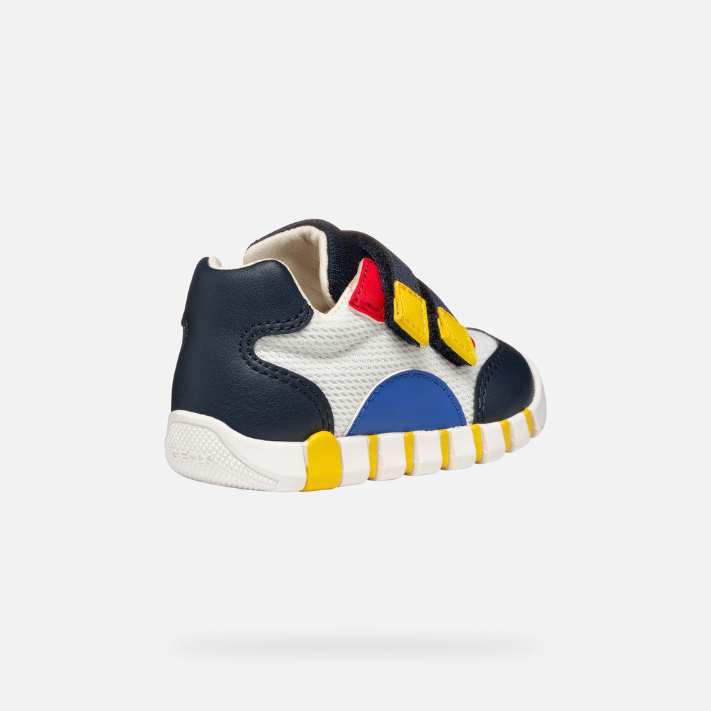 Geox pantofi baieti sport Primii Pasi Iupidoo 18-26 White/Navy