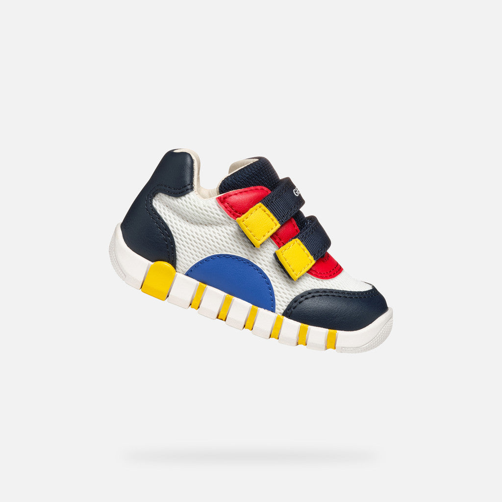 Geox pantofi baieti sport Primii Pasi Iupidoo 18-26 White/Navy