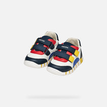 Geox pantofi baieti sport Primii Pasi Iupidoo 18-26 White/Navy