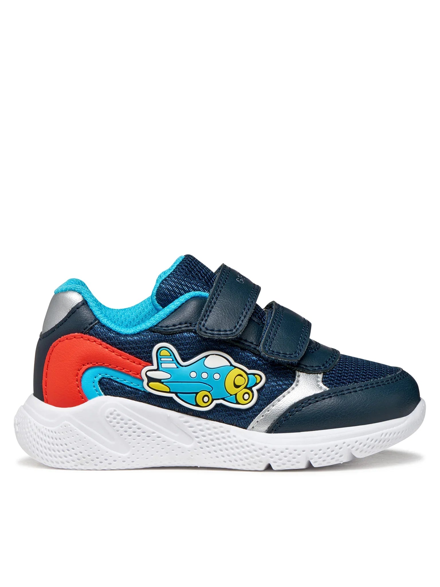 Geox pantofi baieti sport Sprintye 20-27 Navy/Azure cu avion Imagine secundară a produsului