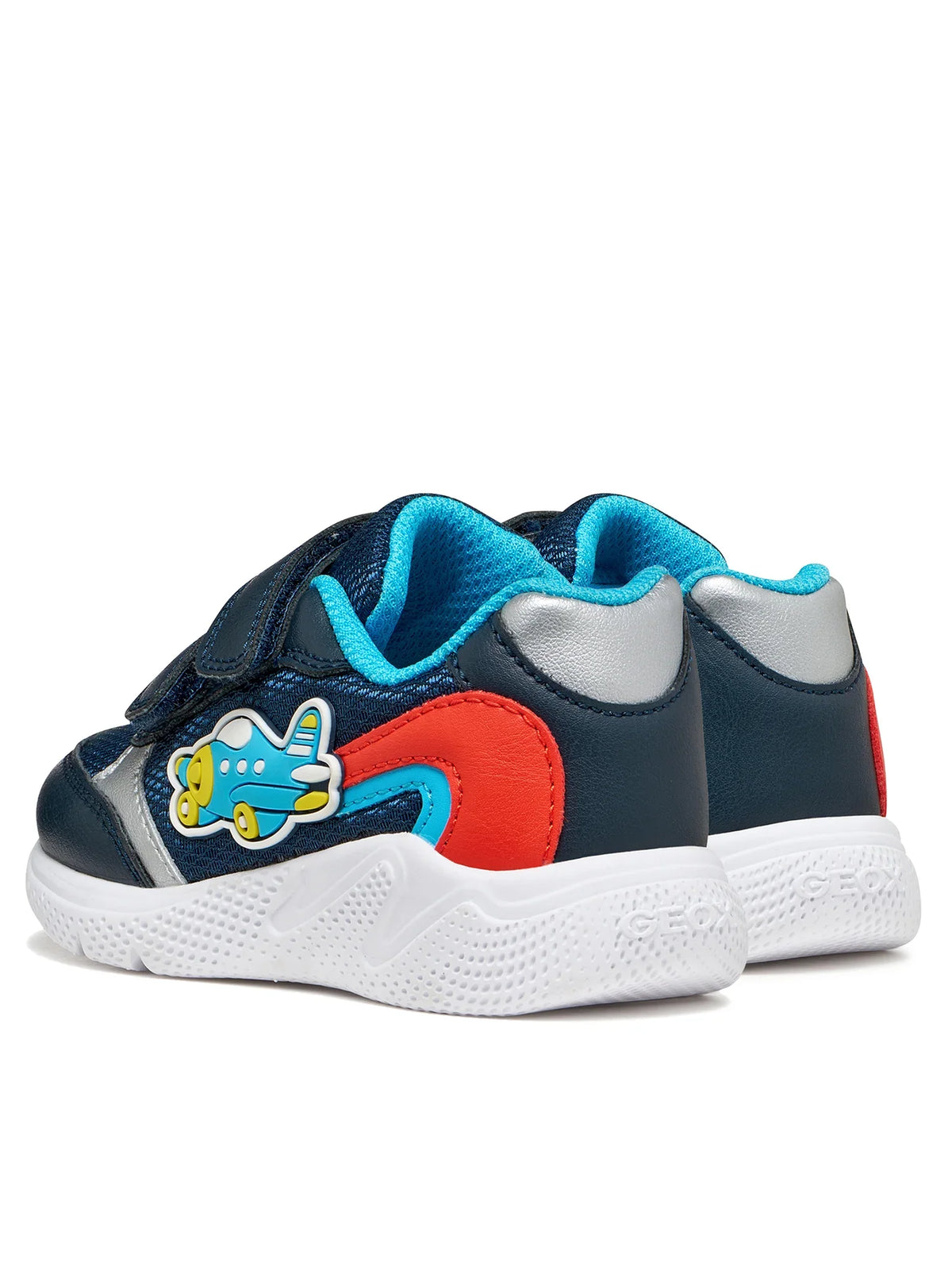 Geox pantofi baieti sport Sprintye 20-27 Navy/Azure cu avion