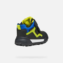 Geox pantofi baieti Trekkyup Amphibiox 20-23 Black/Fluo Green