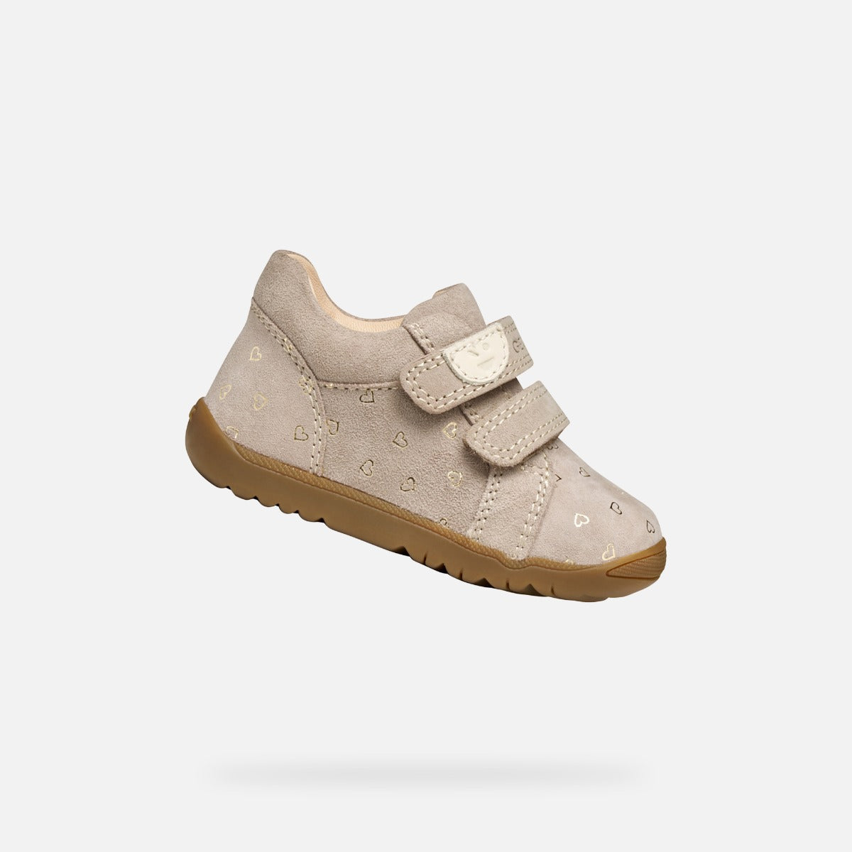 Geox pantofi fete 18-26 Macchia Beige cu inimioare