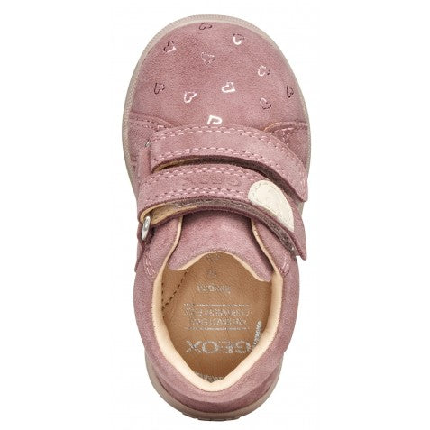 Geox pantofi fete 18-26 Macchia Rose cu inimioare