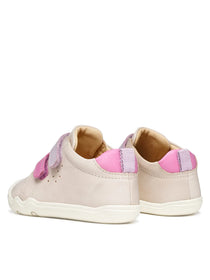 Geox pantofi fete Barefoot Steppieup 20-27 Ivory/Dark Pink