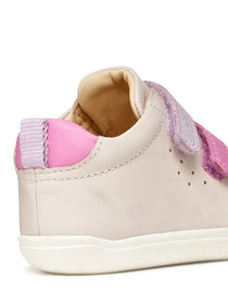 Geox pantofi fete Barefoot Steppieup 20-27 Ivory/Dark Pink