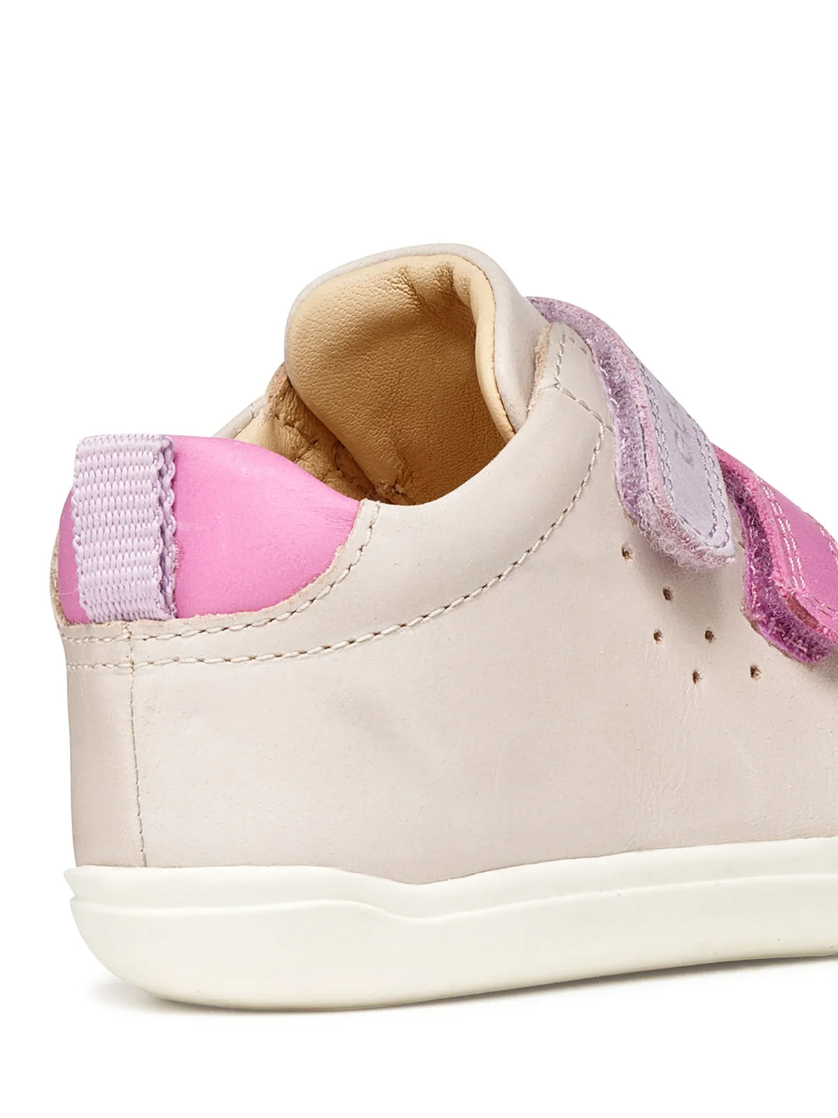Geox pantofi fete Barefoot Steppieup 20-27 Ivory/Dark Pink