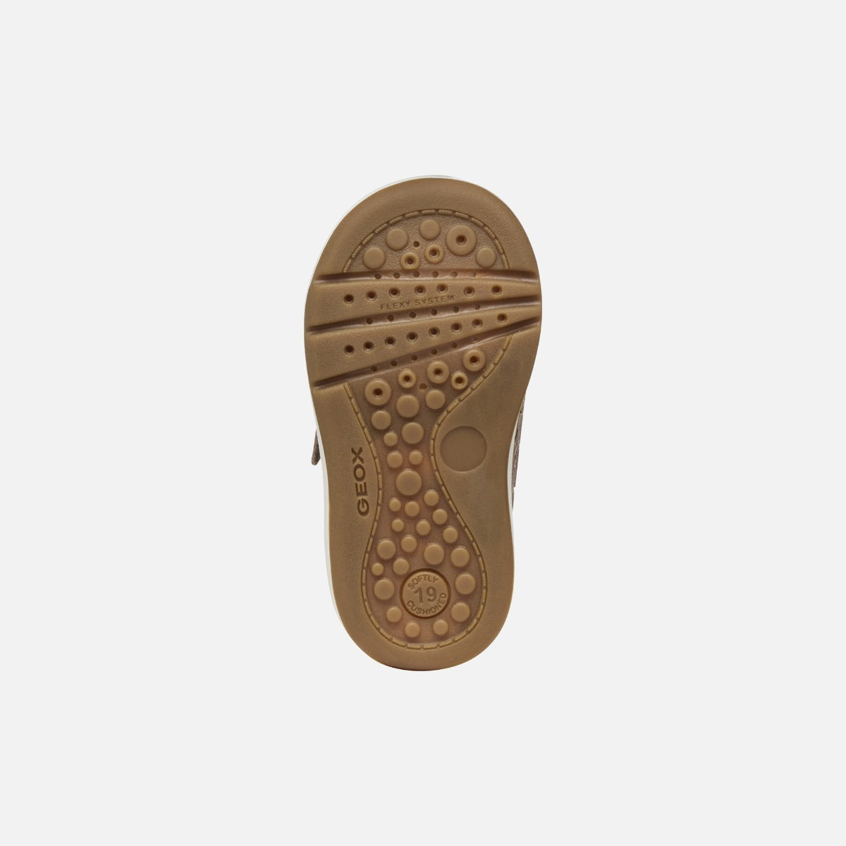 Geox pantofi fete Biglia 18-26 Dark Beige cu inimioare