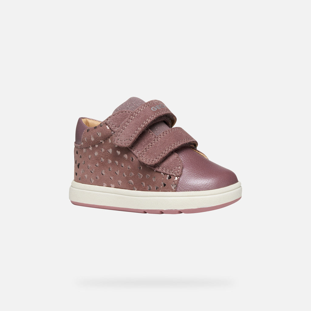 Geox pantofi fete Biglia 18-26 Dark Rose cu inimioare Imagine principală a produsului