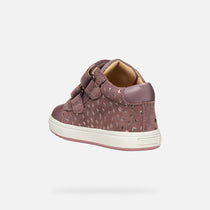 Geox pantofi fete Biglia 18-26 Dark Rose cu inimioare