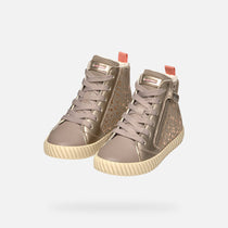 Geox pantofi fete captusiti Mirroless 28-35 Dark Beige