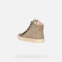 Geox pantofi fete captusiti Mirroless 28-35 Dark Beige