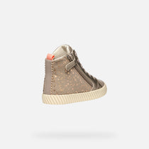 Geox pantofi fete captusiti Mirroless 28-35 Dark Beige