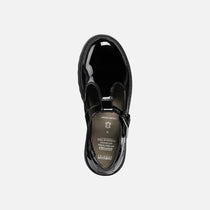 Geox pantofi fete classici pentru scoala Casey 28-34 Black lacuit