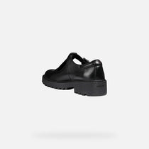 Geox pantofi fete classici pentru scoala Casey 28-34 Black 