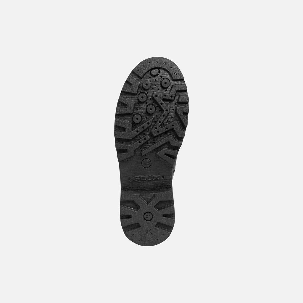 Geox pantofi fete classici pentru scoala Casey 28-34 Black 