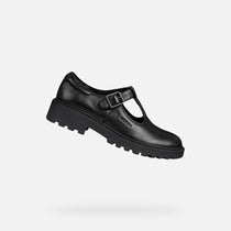 Geox pantofi fete classici pentru scoala Casey 28-34 Black 