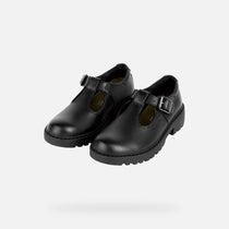 Geox pantofi fete classici pentru scoala Casey 28-34 Black 