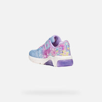Geox pantofi fete cu LED Fadinlight 24-32  Lilac/Sky Elsa
