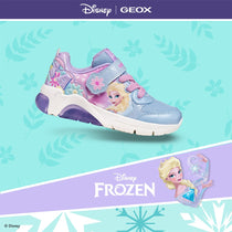 Geox pantofi fete cu LED Fadinlight 24-32  Lilac/Sky Elsa