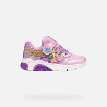 Geox pantofi fete cu LED Fadinlight 24-32  Pink/Dark Lilac Rapunzel