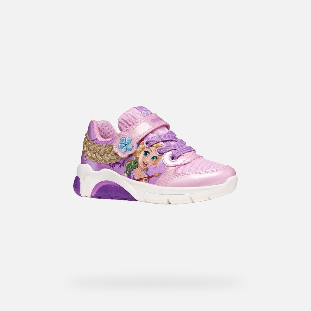 Geox pantofi fete cu LED Fadinlight 24-32  Pink/Dark Lilac Rapunzel Imagine principală a produsului
