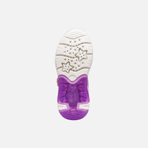 Geox pantofi fete cu LED Fadinlight 24-32  Pink/Dark Lilac Rapunzel
