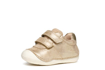 Geox pantofi fete cu scai 18-23 Beige/Platinum perlat