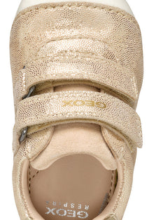 Geox pantofi fete cu scai 18-23 Beige/Platinum perlat