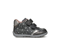 Geox pantofi fete cu scai 18-23 Dark Grey/Dark Silver