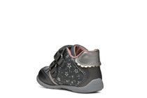 Geox pantofi fete cu scai 18-23 Dark Grey/Dark Silver