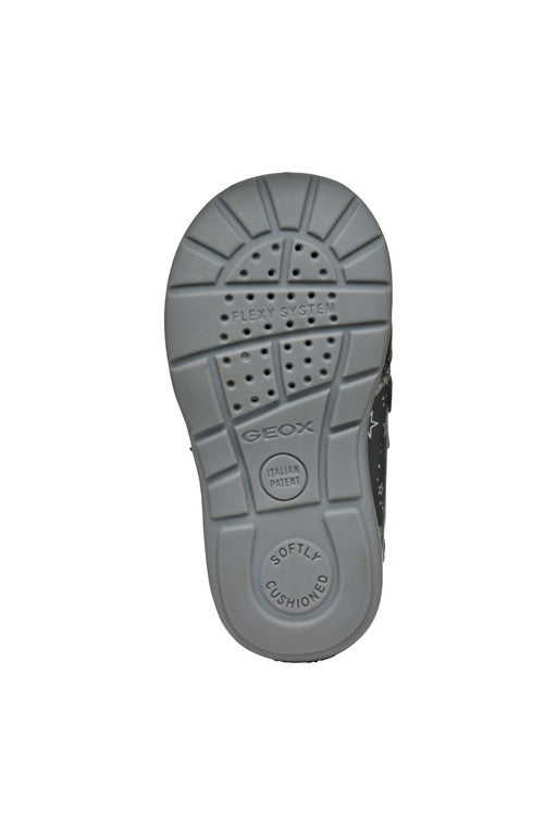 Geox pantofi fete cu scai 18-23 Dark Grey/Dark Silver