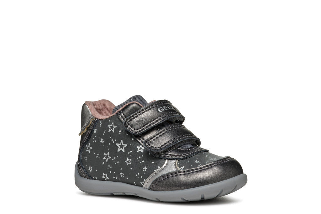 Geox pantofi fete cu scai 18-23 Dark Grey/Dark Silver Imagine principală a produsului