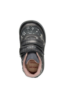 Geox pantofi fete cu scai 18-23 Dark Grey/Dark Silver