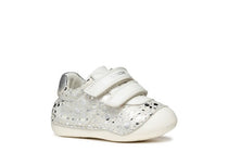 Geox pantofi fete cu scai 18-23 Tutim White/Silver