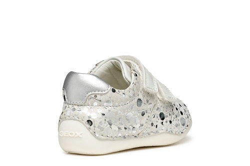 Geox pantofi fete cu scai 18-23 Tutim White/Silver