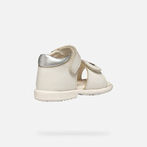 Geox pantofi fete cu scai 24-27 White-Light Silver